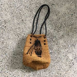 Vintage Mini Sisal Handbag